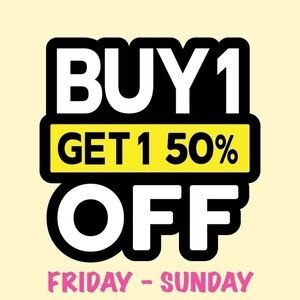 Weekend b1, g1 half off!
